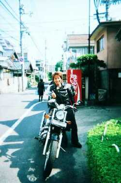 Naoki with motorcycle